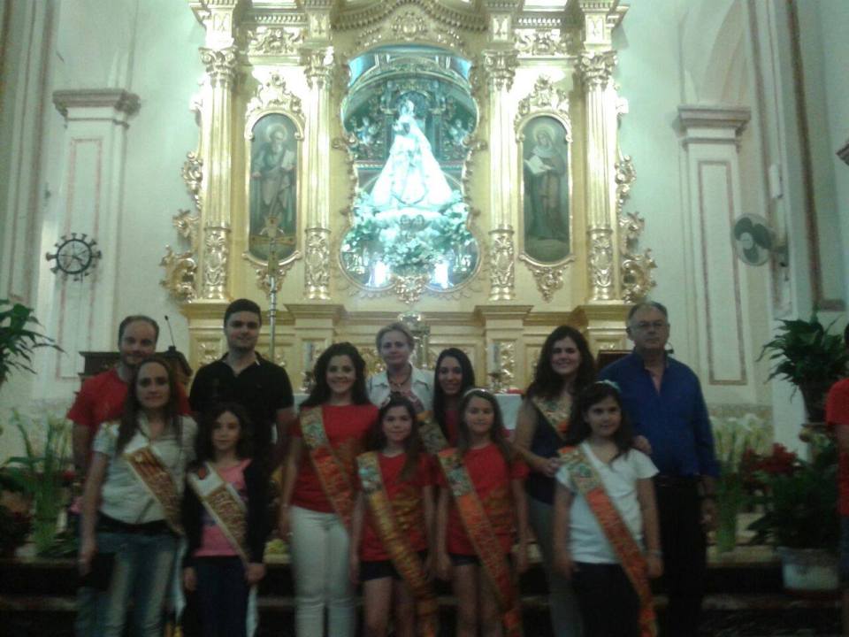 II Convivencia Almogávares, Caballeros de Cardona y Alagoneses. 10 de mayo de 2015. Junto a la Virgen de las Virtudes.